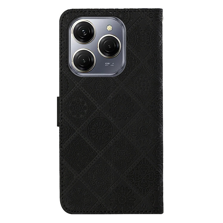 For Tecno Spark 20 Pro Ethnic Style Embossed Pattern Leather Phone Case