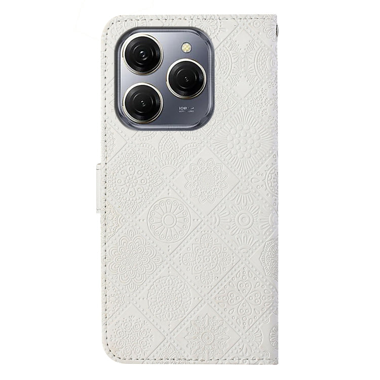 For Tecno Spark 20 Pro Ethnic Style Embossed Pattern Leather Phone Case