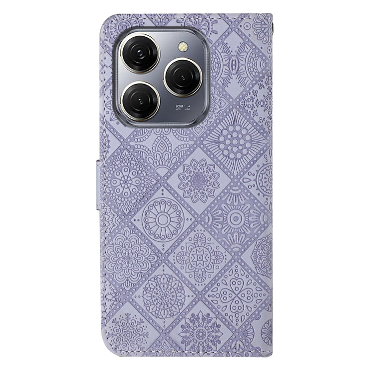 For Tecno Spark 20 Pro Ethnic Style Embossed Pattern Leather Phone Case