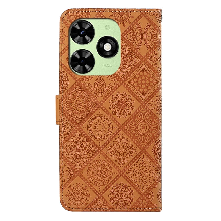 For Tecno Spark Go 2024 Ethnic Style Embossed Pattern Leather Phone Case