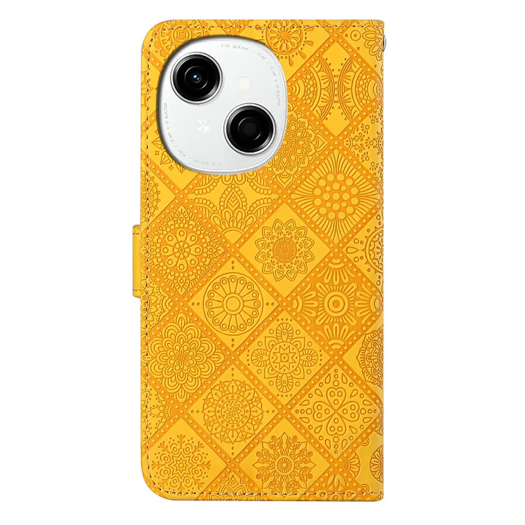 For Tecno Spark Go 1 Ethnic Style Embossed Pattern Leather Phone Case