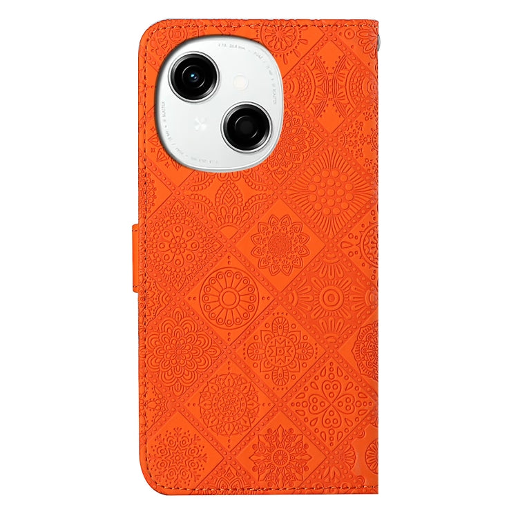 For Tecno Spark Go 1 Ethnic Style Embossed Pattern Leather Phone Case