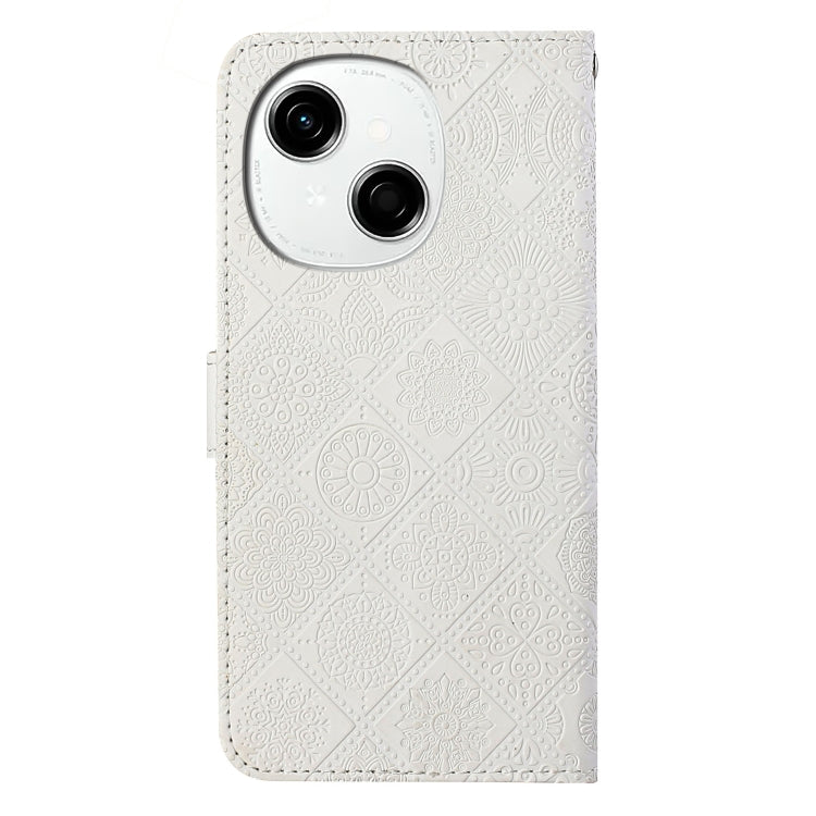 For Tecno Spark Go 1 Ethnic Style Embossed Pattern Leather Phone Case