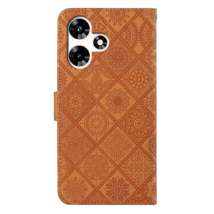 For Infinix Hot 30 4G Ethnic Style Embossed Pattern Leather Phone Case