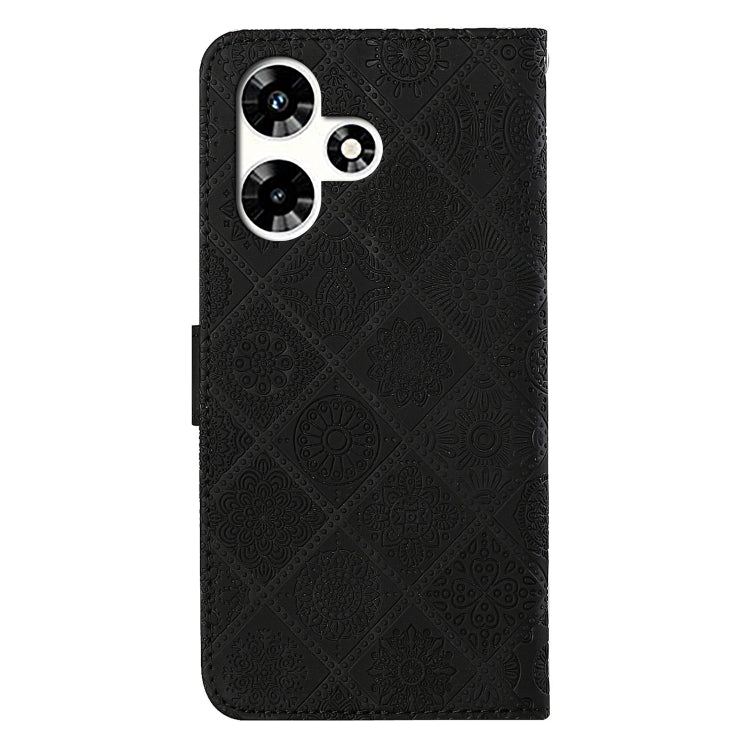 For Infinix Hot 30 4G Ethnic Style Embossed Pattern Leather Phone Case