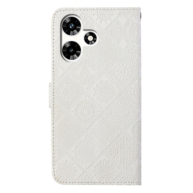 For Infinix Hot 30 4G Ethnic Style Embossed Pattern Leather Phone Case