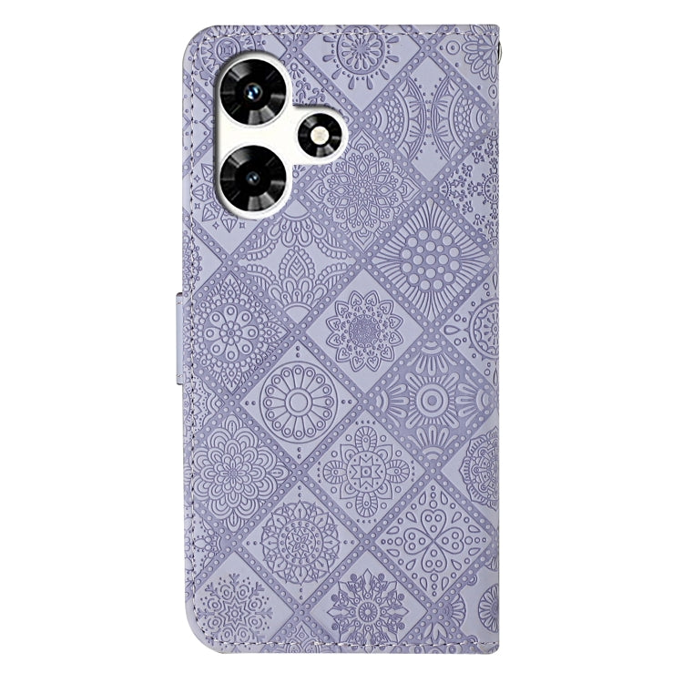 For Infinix Hot 30 4G Ethnic Style Embossed Pattern Leather Phone Case