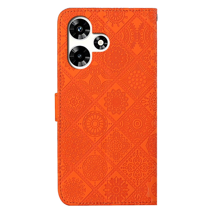 For Infinix Hot 30 Play NFC Ethnic Style Embossed Pattern Leather Phone Case