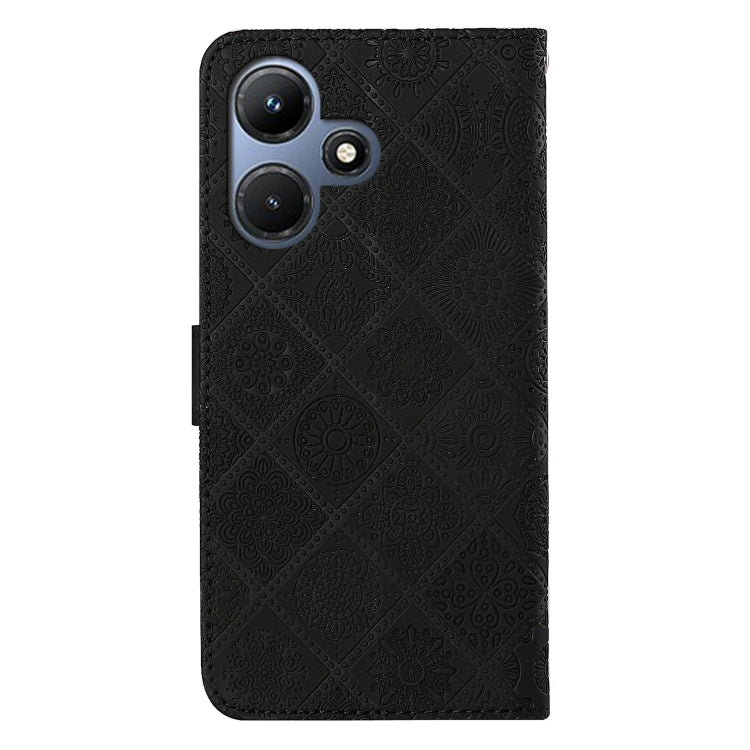For Infinix Hot 30i Ethnic Style Embossed Pattern Leather Phone Case