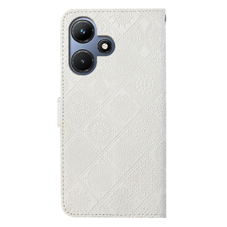 For Infinix Hot 30i Ethnic Style Embossed Pattern Leather Phone Case