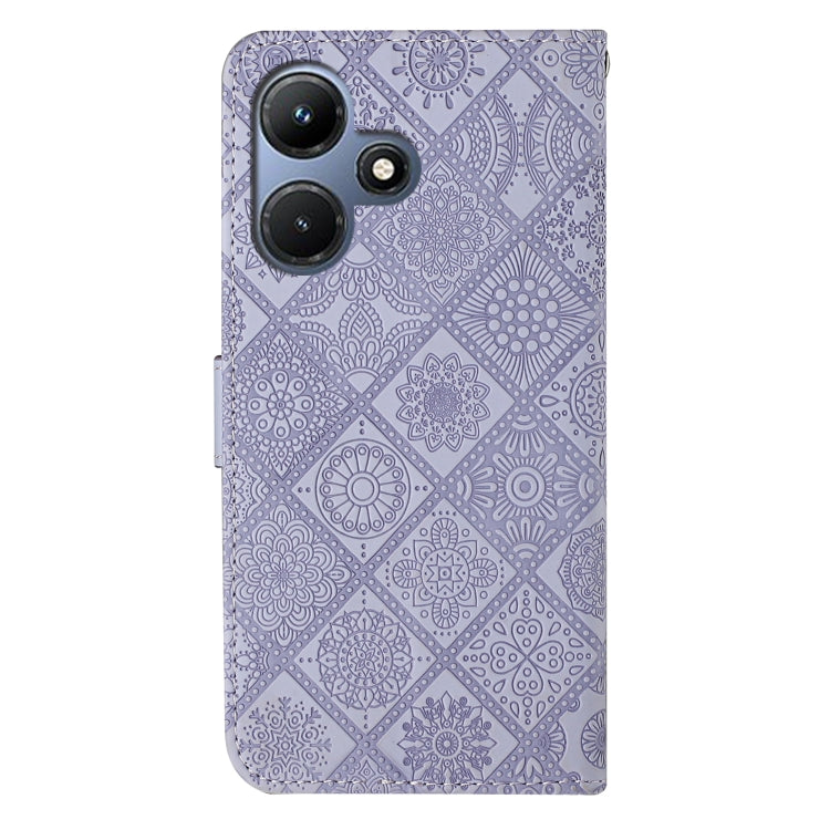 For Infinix Hot 30i Ethnic Style Embossed Pattern Leather Phone Case