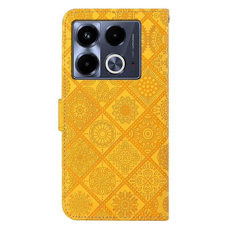 For Infinix Note 40 4G Ethnic Style Embossed Pattern Leather Phone Case