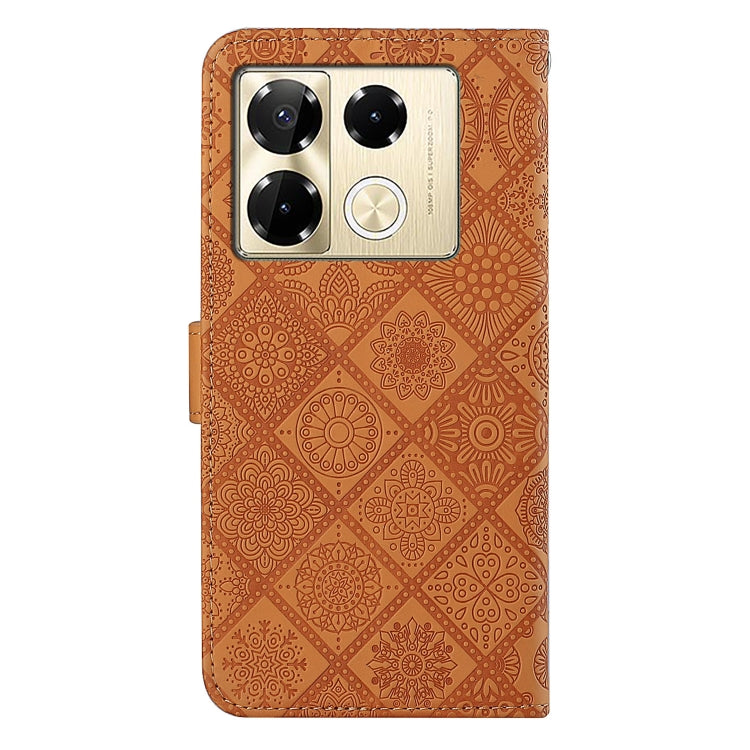 For Infinix Note 40 Pro Ethnic Style Embossed Pattern Leather Phone Case