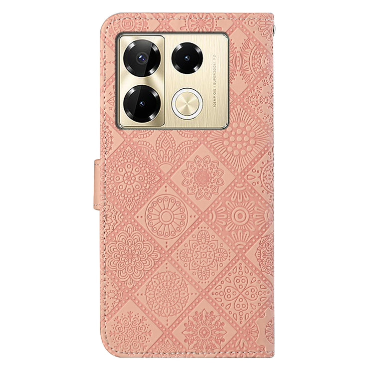For Infinix Note 40 Pro Ethnic Style Embossed Pattern Leather Phone Case
