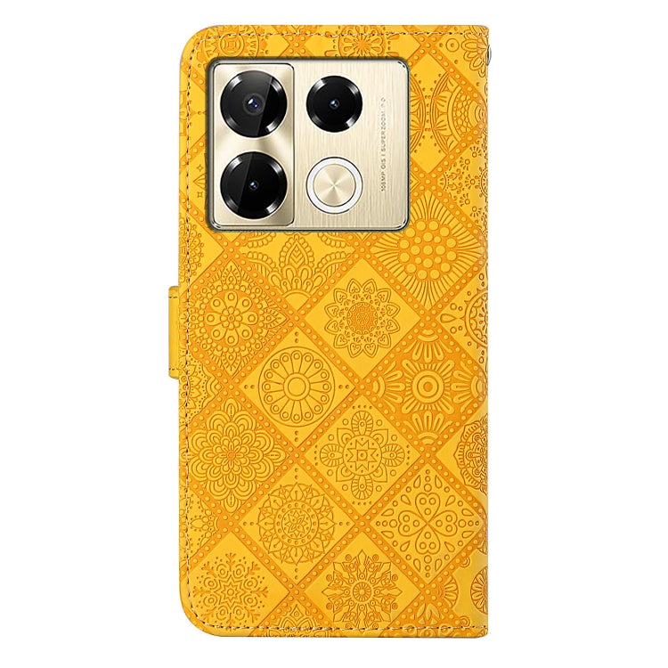 For Infinix Note 40 Pro Ethnic Style Embossed Pattern Leather Phone Case