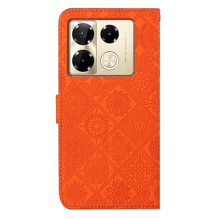 For Infinix Note 40 Pro Ethnic Style Embossed Pattern Leather Phone Case