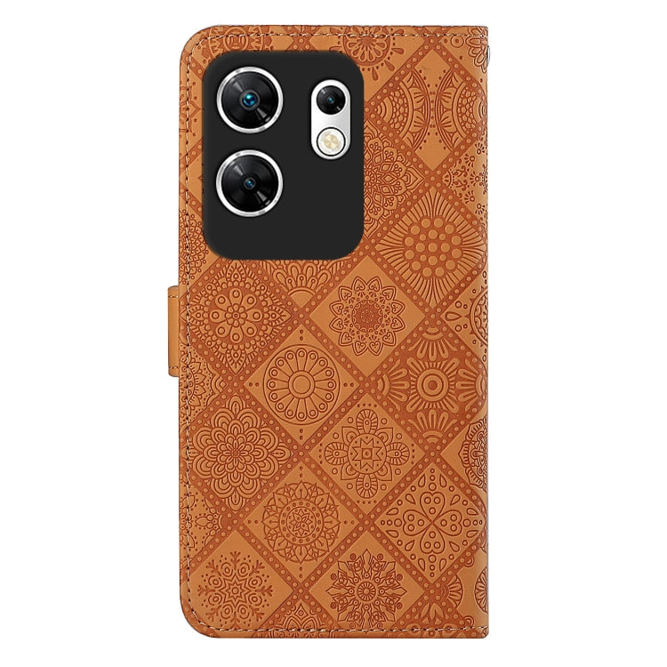 For Infinix Zero 30 4G Ethnic Style Embossed Pattern Leather Phone Case