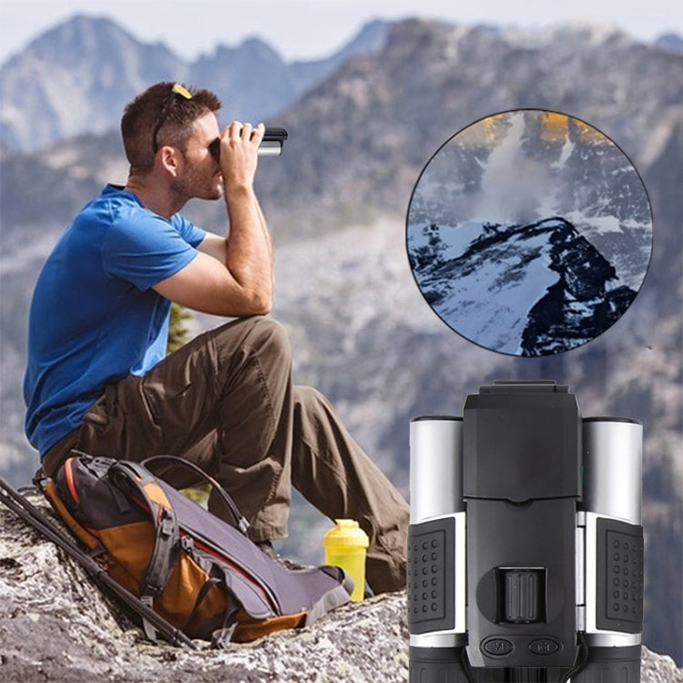 10X 1.5 inch LCD Screen Binocular Telescope Digital Camera - Silver Black