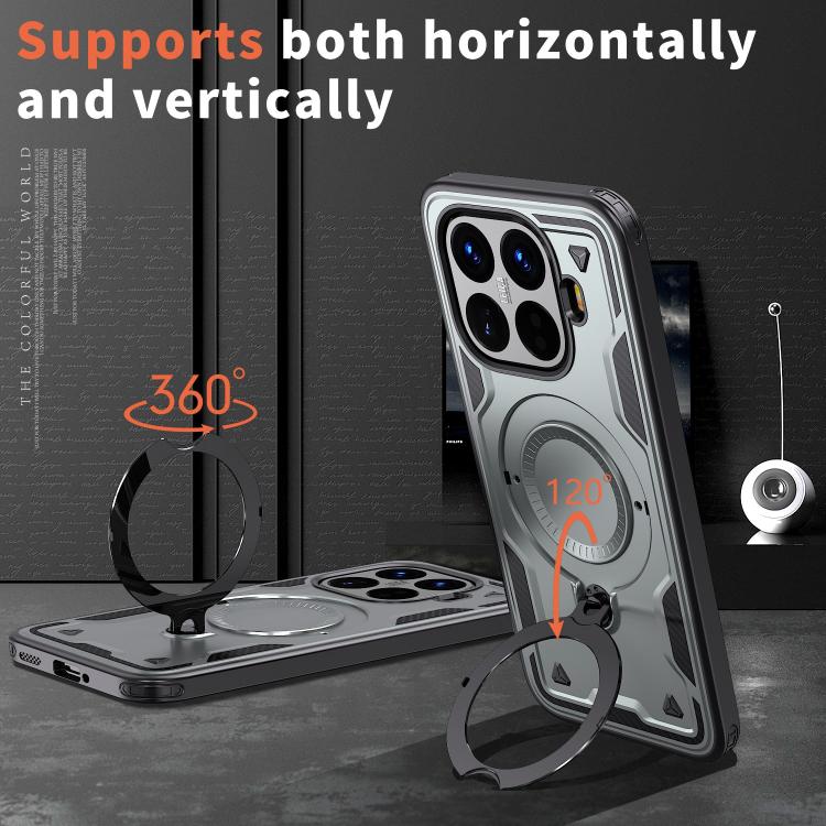 For Xiaomi 15T Pro PC Hybrid TPU Armor MagSafe Ring Holder Phone Case
