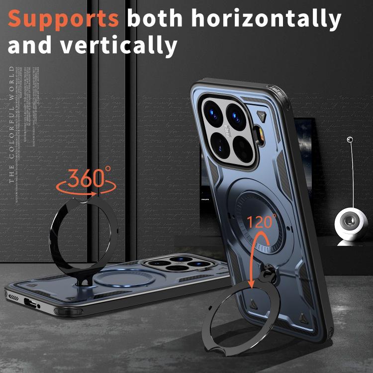 For Xiaomi 15T Pro PC Hybrid TPU Armor MagSafe Ring Holder Phone Case