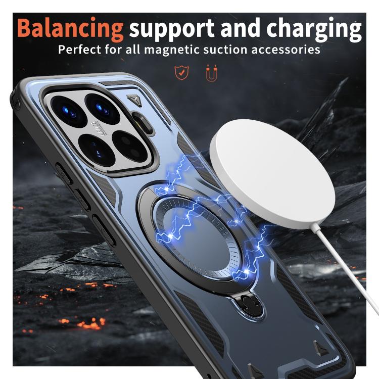 For Xiaomi 15T Pro PC Hybrid TPU Armor MagSafe Ring Holder Phone Case