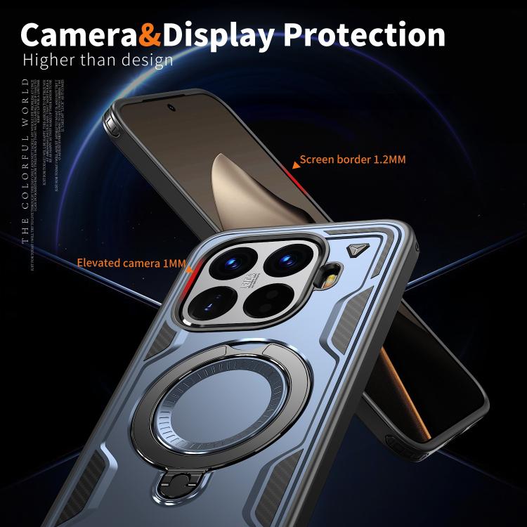 For Xiaomi 15T Pro PC Hybrid TPU Armor MagSafe Ring Holder Phone Case