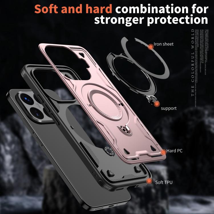 For Xiaomi 15T Pro PC Hybrid TPU Armor MagSafe Ring Holder Phone Case