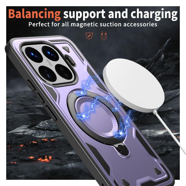 For Xiaomi 15T Pro PC Hybrid TPU Armor MagSafe Ring Holder Phone Case