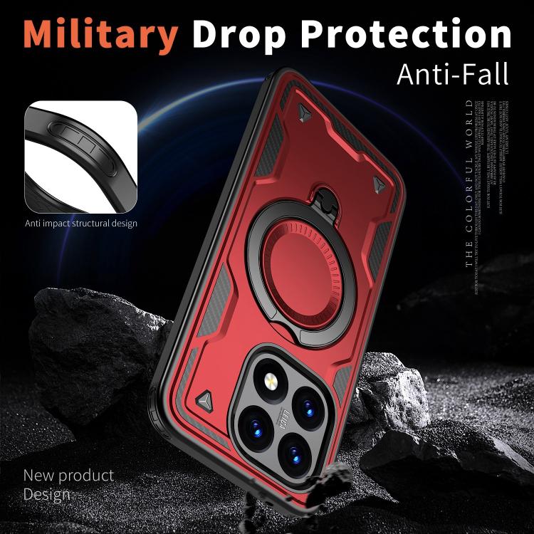 For Xiaomi 15T PC Hybrid TPU Armor MagSafe Ring Holder Phone Case