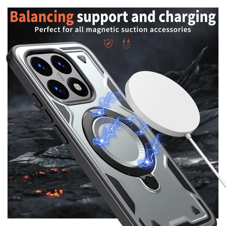 For Xiaomi 15T PC Hybrid TPU Armor MagSafe Ring Holder Phone Case