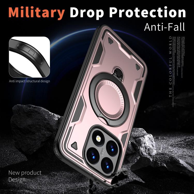 For Xiaomi 15T PC Hybrid TPU Armor MagSafe Ring Holder Phone Case