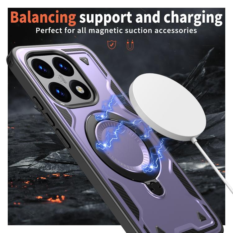 For Xiaomi 15T PC Hybrid TPU Armor MagSafe Ring Holder Phone Case