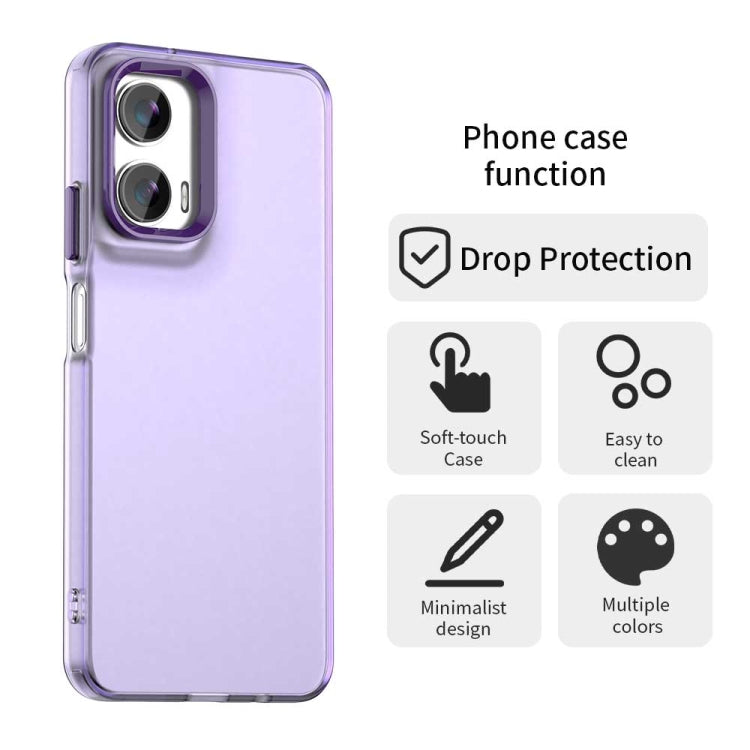 For Motorola Moto G35 5G Candy PC Hybrid TPU Shockproof Phone Case