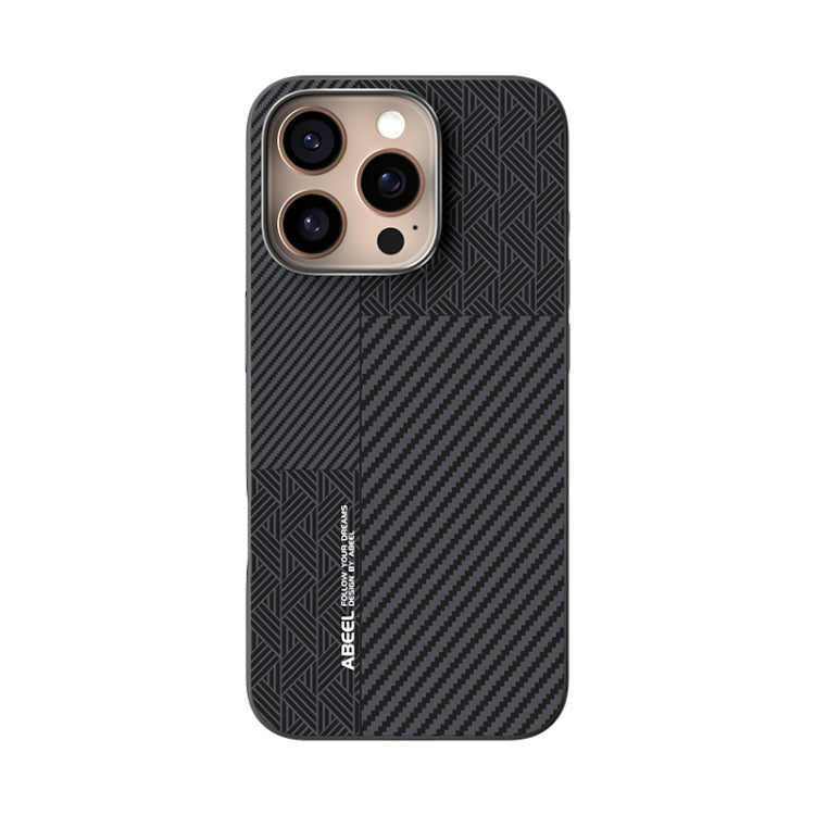 For iPhone 16 Pro ABEEL 6D Micro Relief MagSafe Magnetic Phone Case