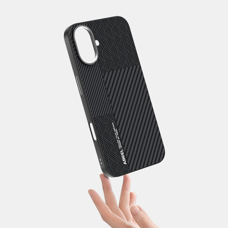 For iPhone 16 Plus ABEEL 6D Micro Relief MagSafe Magnetic Phone Case