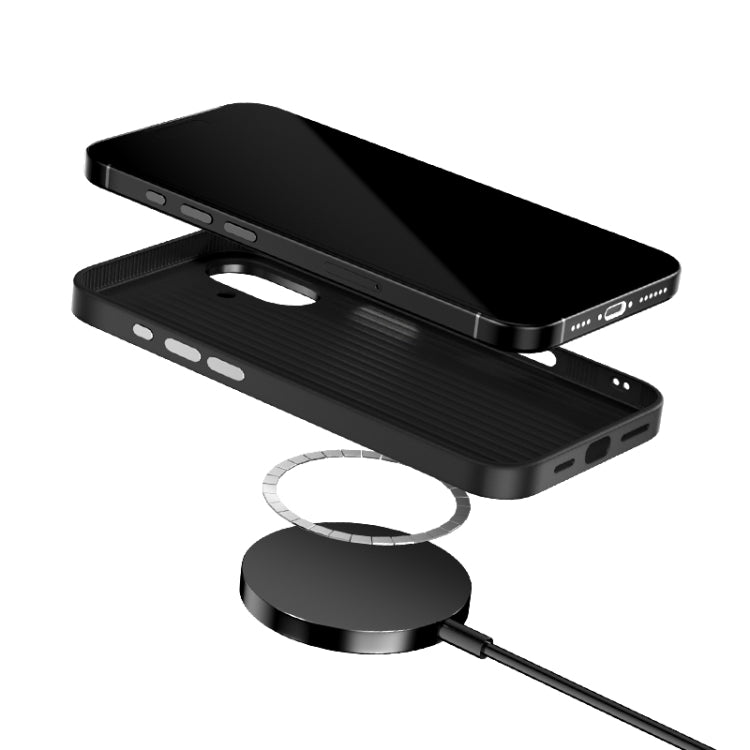 For iPhone 16 ABEEL 6D Micro Relief MagSafe Magnetic Phone Case