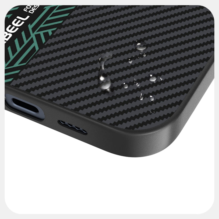 For iPhone 15 Pro Max ABEEL 6D Micro Relief MagSafe Magnetic Phone Case