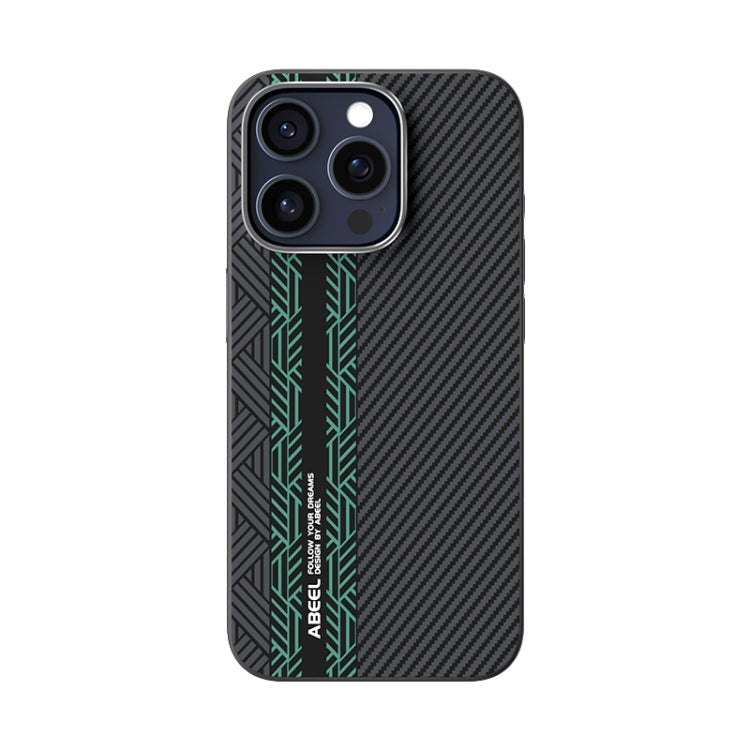 For iPhone 15 Pro ABEEL 6D Micro Relief MagSafe Magnetic Phone Case