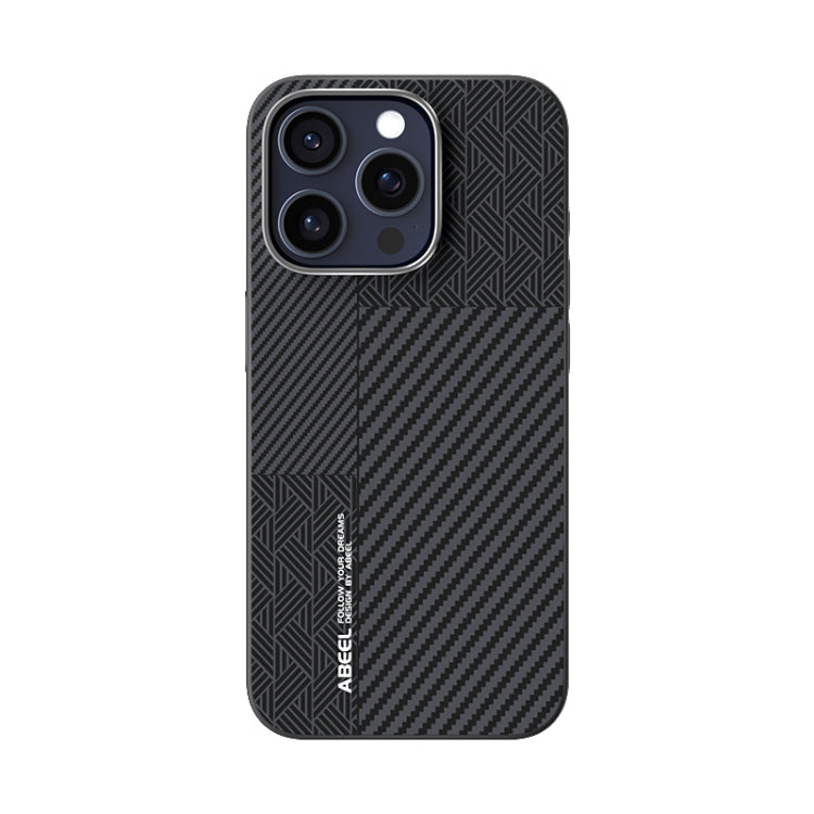 For iPhone 15 Pro ABEEL 6D Micro Relief MagSafe Magnetic Phone Case