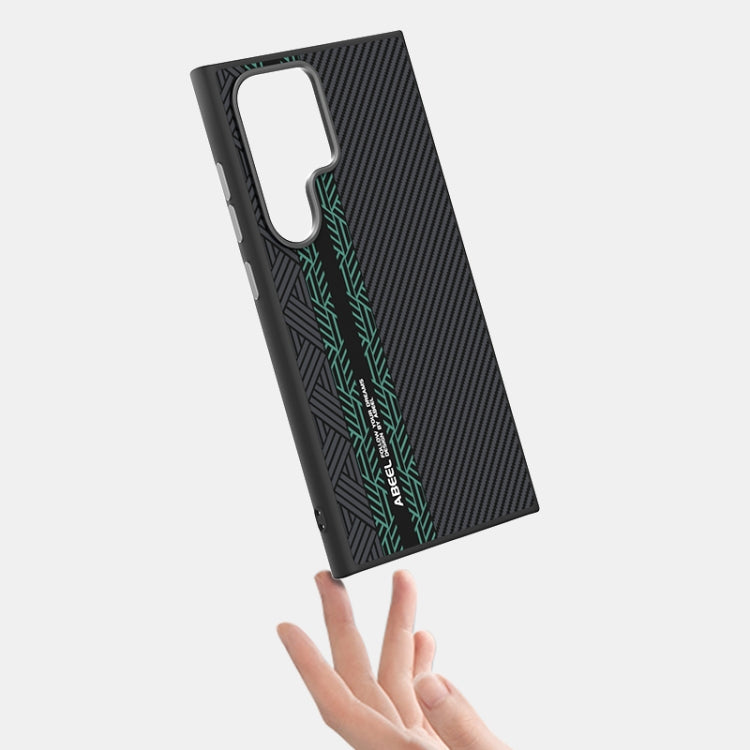 For Samsung Galaxy S24 Ultra 5G ABEEL 6D Micro Relief MagSafe Magnetic Phone Case
