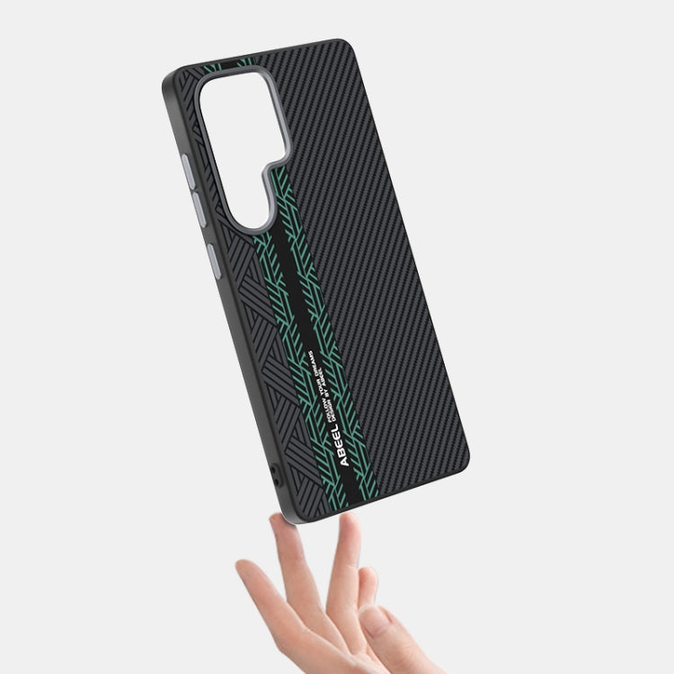 For Samsung Galaxy S25 Ultra 5G ABEEL 6D Micro Relief MagSafe Magnetic Phone Case
