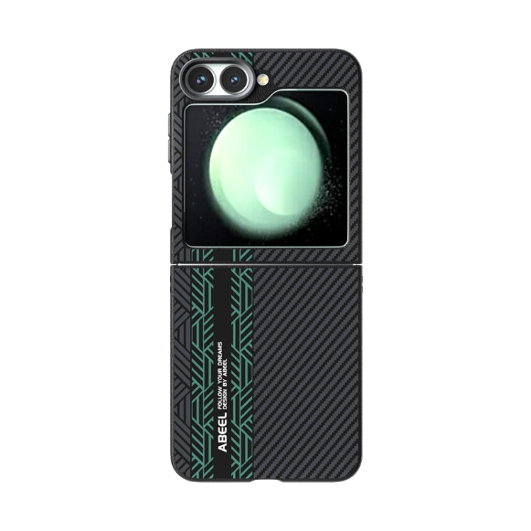 For Samsung Galaxy Z Flip5 5G ABEEL 6D Micro Relief MagSafe Magnetic Phone Case