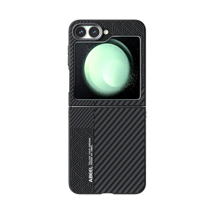 For Samsung Galaxy Z Flip5 5G ABEEL 6D Micro Relief MagSafe Magnetic Phone Case