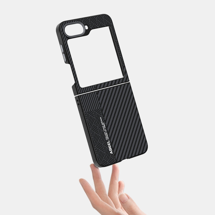 For Samsung Galaxy Z Flip5 5G ABEEL 6D Micro Relief MagSafe Magnetic Phone Case