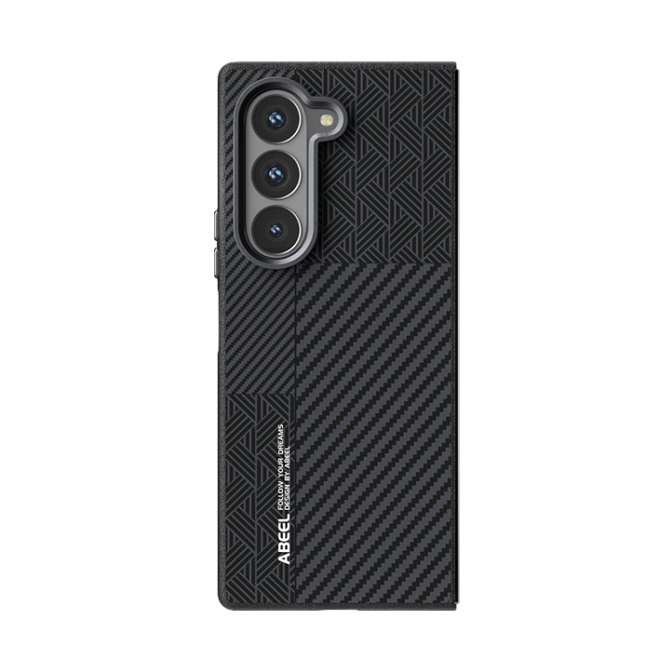 For Samsung Galaxy Z Fold6 5G ABEEL 6D Micro Relief MagSafe Magnetic Phone Case