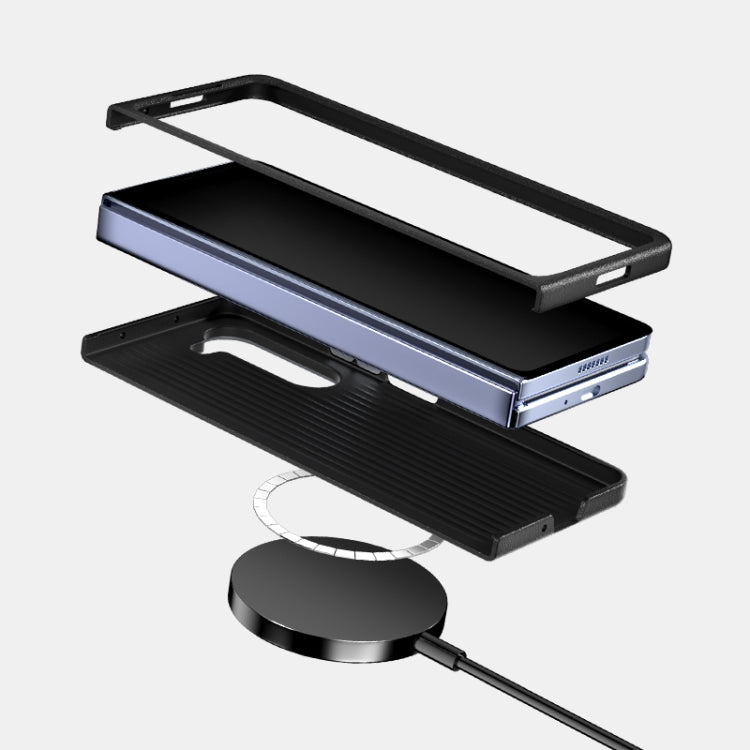 For Samsung Galaxy Z Fold5 5G ABEEL 6D Micro Relief MagSafe Magnetic Phone Case