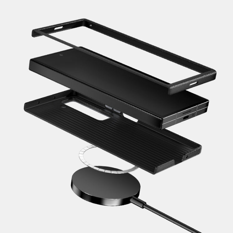 For Samsung Galaxy Z Fold Special ABEEL 6D Micro Relief MagSafe Magnetic Phone Case