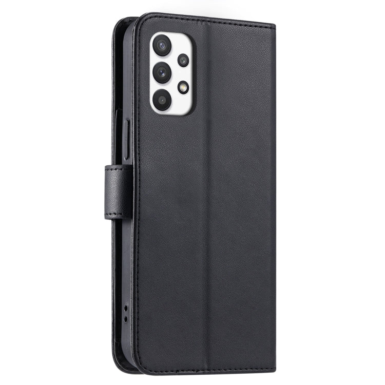 For Samsung Galaxy A53 Ring Buckle Rhombic Leather Phone Case
