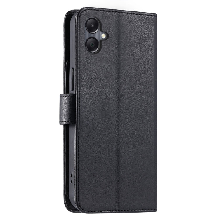For Samsung Galaxy A06 4G Ring Buckle Rhombic Leather Phone Case