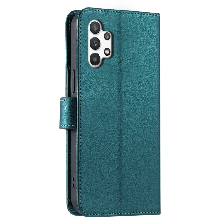 For Samsung Galaxy A32 5G Ring Buckle Rhombic Leather Phone Case
